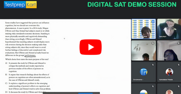 SAT Online Course Students